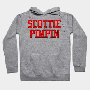 Scottie Pimpin (Red & Black Lettering) Hoodie